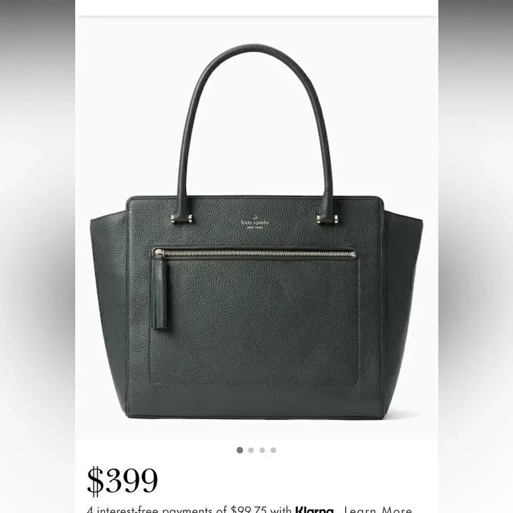 Kate Spade Chester Street Allyn tote handbag purse pocketbook bag black leather